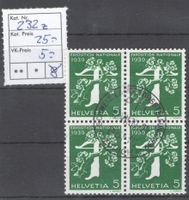 CH - Werbemarken - SBK Nr. 232z 4er Block - Sonderstempel