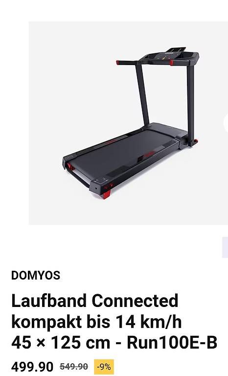 Decathlon Hometrainer: Laufband Domyos – Usato da St. Gallen venduto da Kujetka