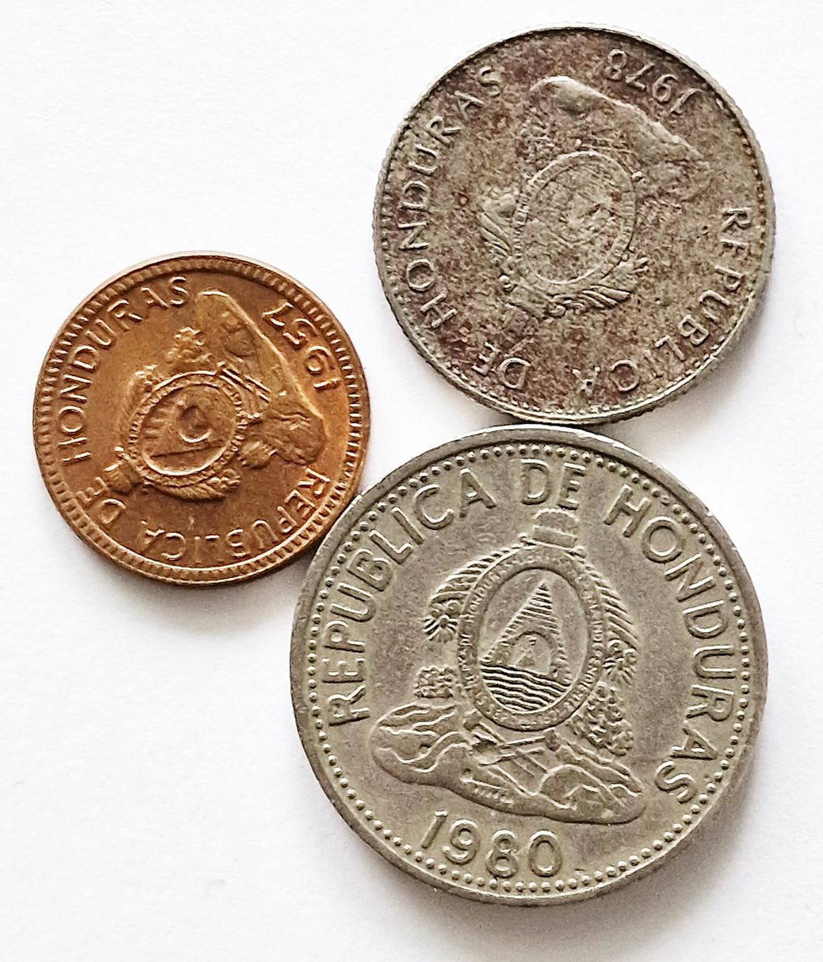 Toutes les monnaies: 3 x Honduras – D'occasion à Illnau par swisshippo 1