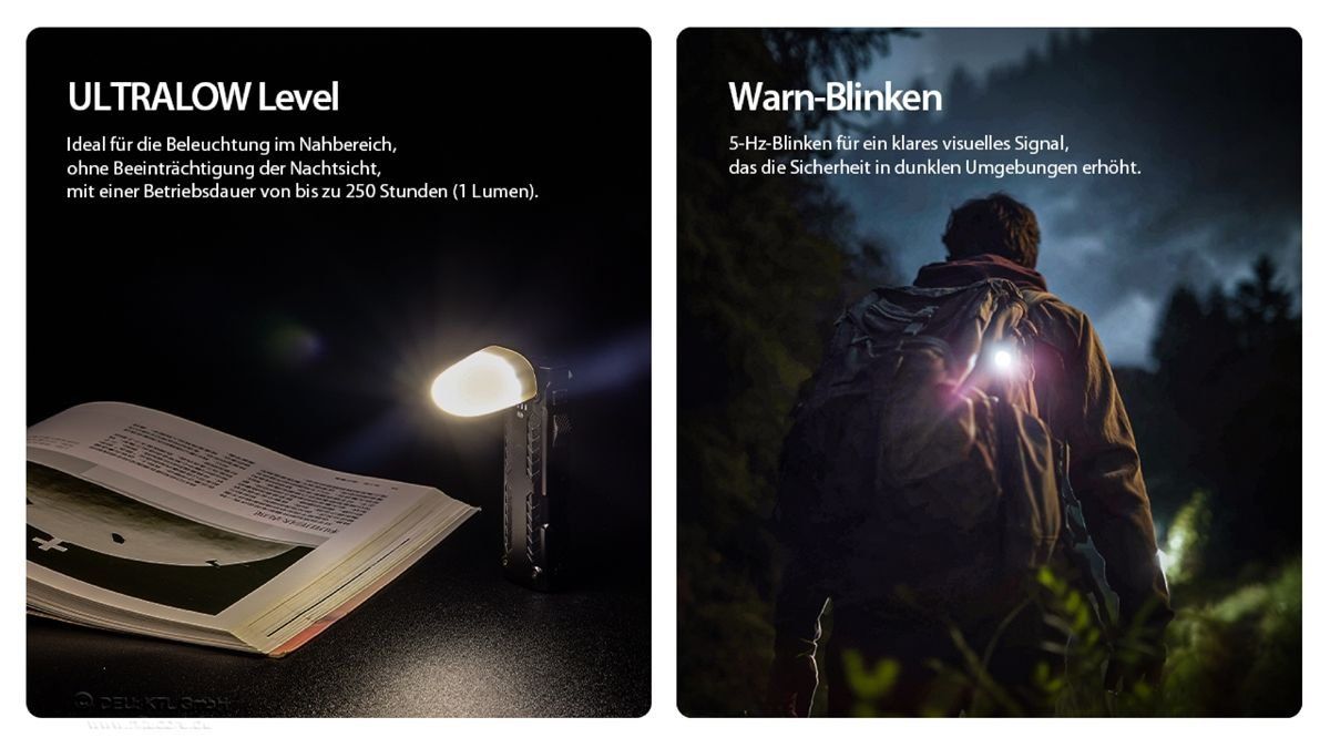 Tutti gli attrezzi: Nitecore EDC09 - 1600 Lumen, Winkellampe, mit Schwenkkopf – Nuovo e nell'imballaggio originale da Grüningen venduto da Prolumin 6