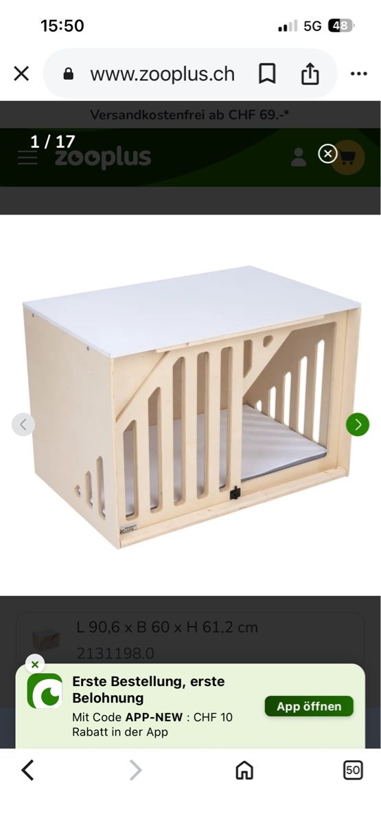 Käfige, Transport & Sicherheit: Hundebox, Hundebett – Neu (gemäss Beschreibung) aus Dintikon von Blevita01