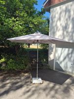 Sonnenschirm anthrazit, 300cm mit Fuss, Marke Derby