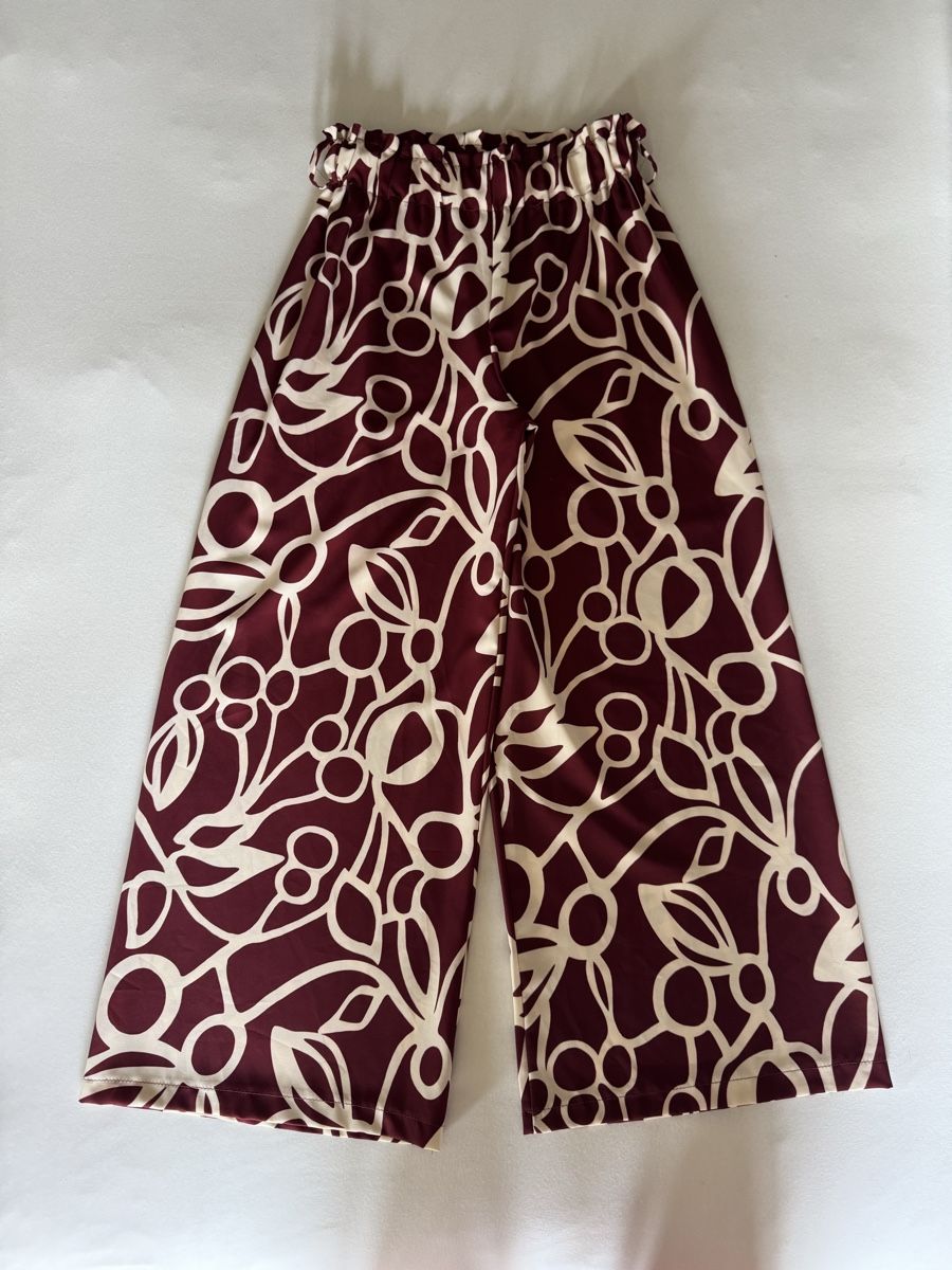 Pantaloni: Palazzo Hose Bordeaux Rot Grösse M – Nuovo (secondo la descrizione) da Cham venduto da matap1
