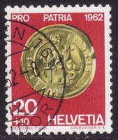 Pro Patria SBK-Nr. 110 (Golddukaten, Schwyz 1962) gestempelt