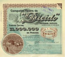 Compania Minera de "Dicido" SA, Bilbao - 1911