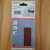 BOSCH Schleifpapier 93x185mm, Korn 80 neu Inhalt 10 Stück 