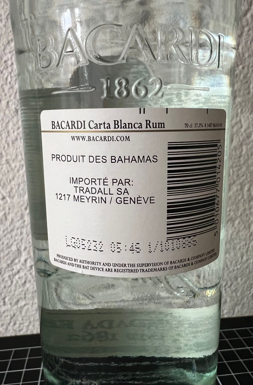 Bacardi Spiritueux: Bacardi Superior – Neuf avec emballage d'origine à Ostermundigen par iFonso 3