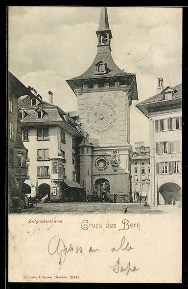 Cartoline postali: AK Bern, Zeitglockenthurm – Usato da Berlin venduto da bartko-reher
