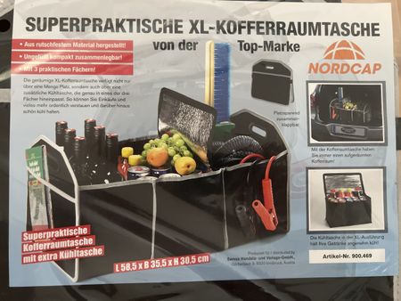 Nordcap Kofferraumtasche XL mit Kühlfach - Top Zustand!