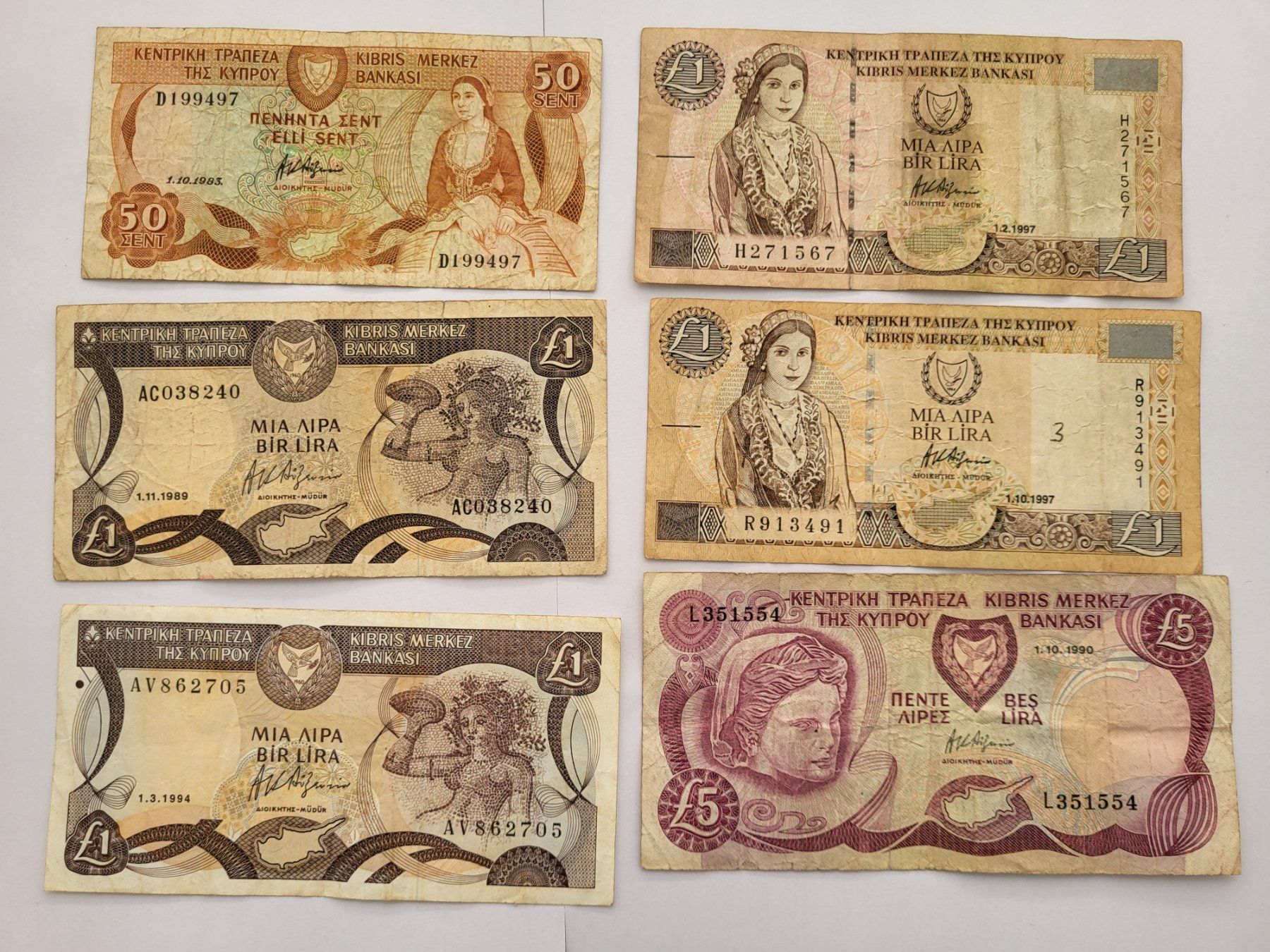 Banconote: Banknoten aus Zypern – Usato da Pravidondaz venduto da LVtik