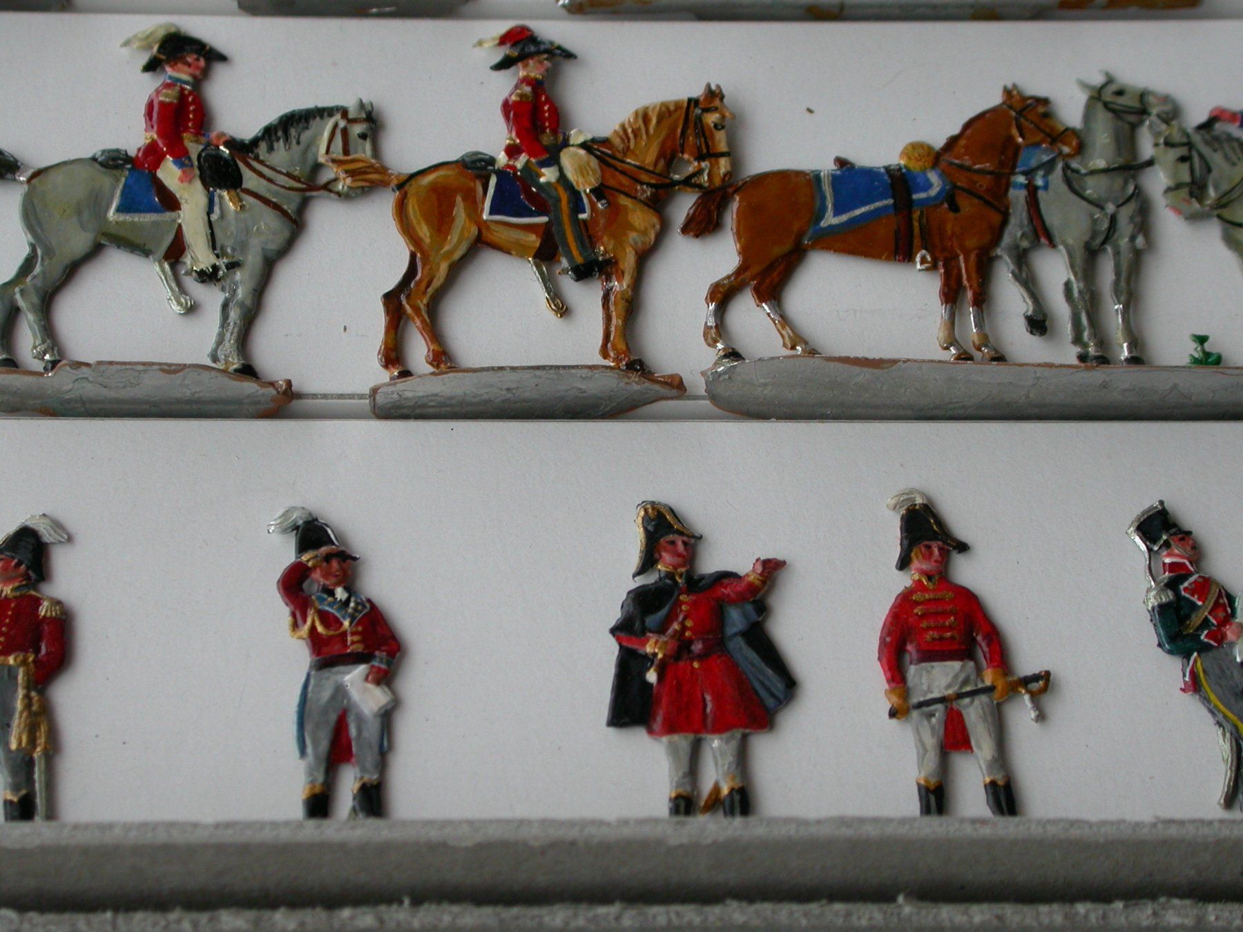 Statuette: Zinnfiguren: Englischer Generalstab um 1815 – Usato da Zürich venduto da Marcel6887 2