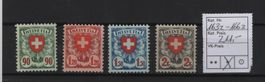 Serie Wappenmuster Nr.163z-166z m Falz ohne Gummi Kat. 211.-