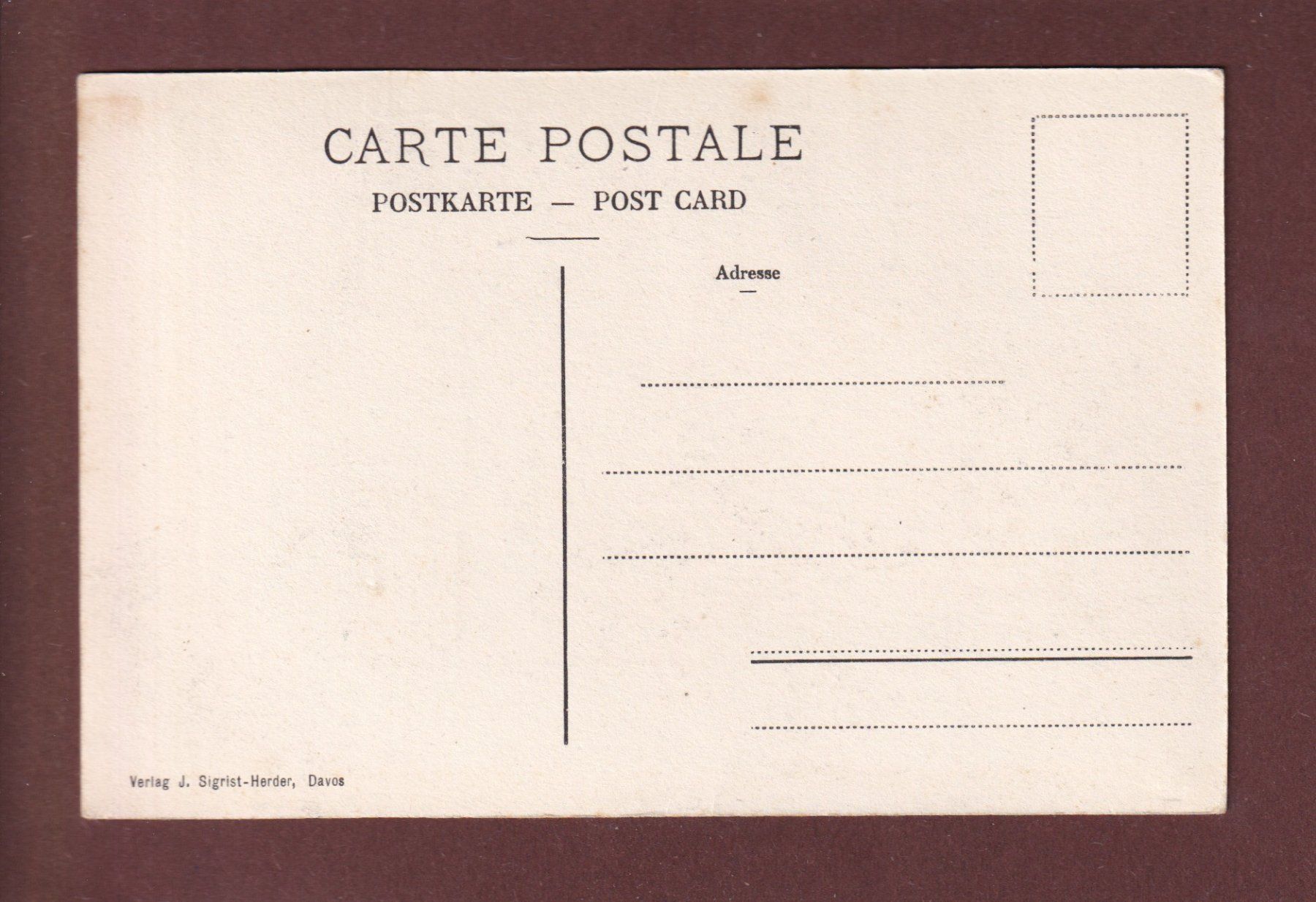 Cartes postales: DAVOS - Sertig-Kirchli – D'occasion à Pully par nicecards 1