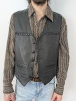 Schwarze Lederweste, Grösse S, Top Zustand, Vintage