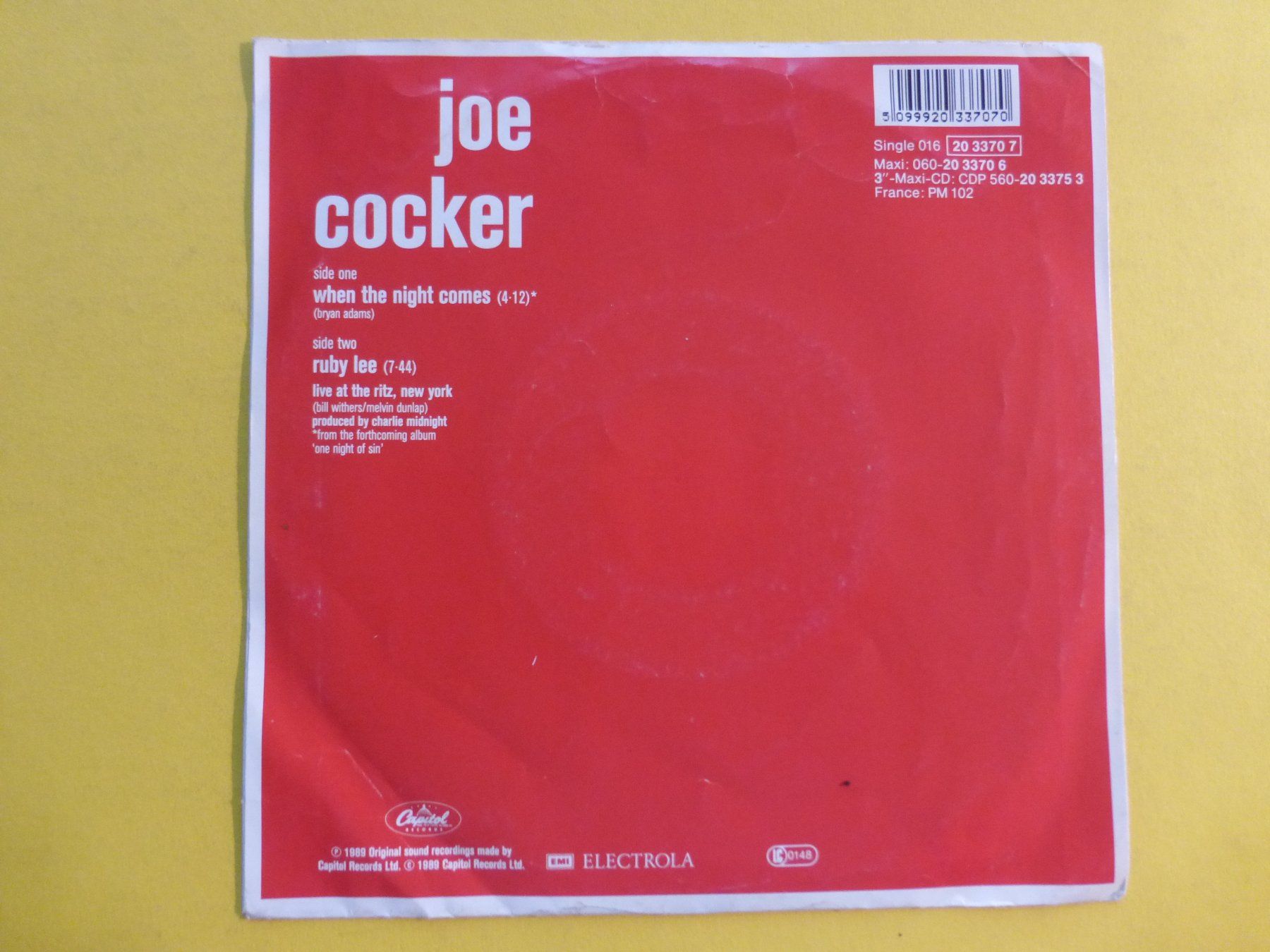 Dischi in vinile: Joe Cocker – When The Night Comes – Usato da Zürich venduto da Swiss57 1