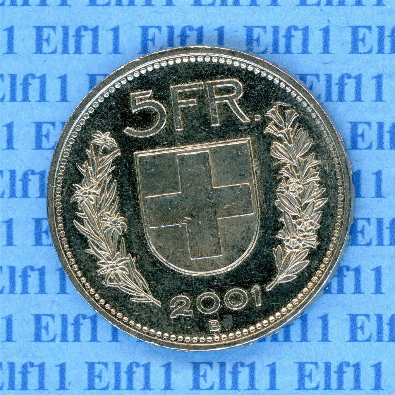 Tutti le monete: CHF___5.00 2001 vz-unz 5 Franken – Usato da Widnau venduto da Elf11