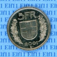 CHF___5.00 2001 vz-unz 5 Franken