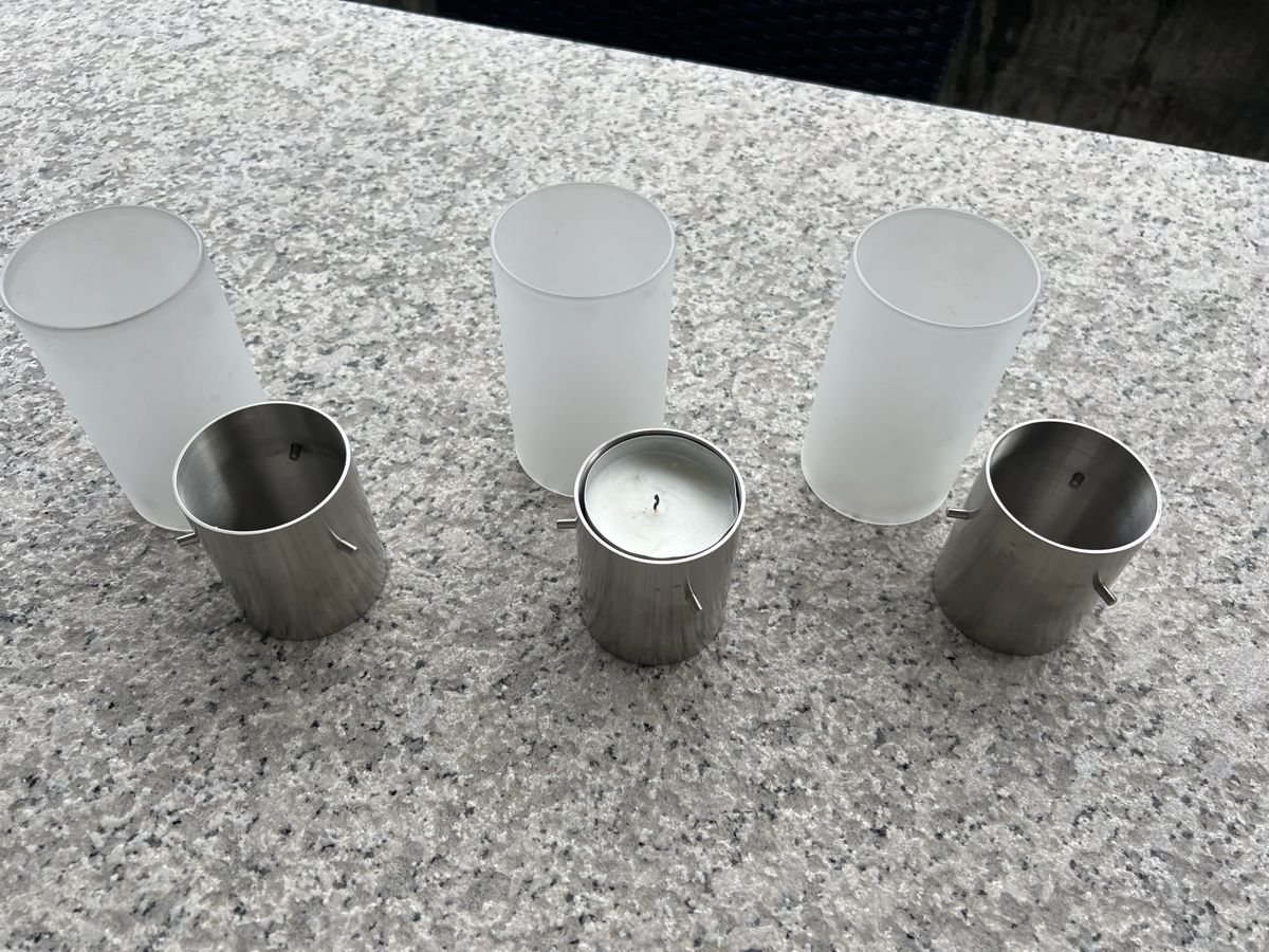Portacandele: Wind Lichter 3Stk. Carl Mertens – Usato da Reinach BL venduto da car_b8hw 7
