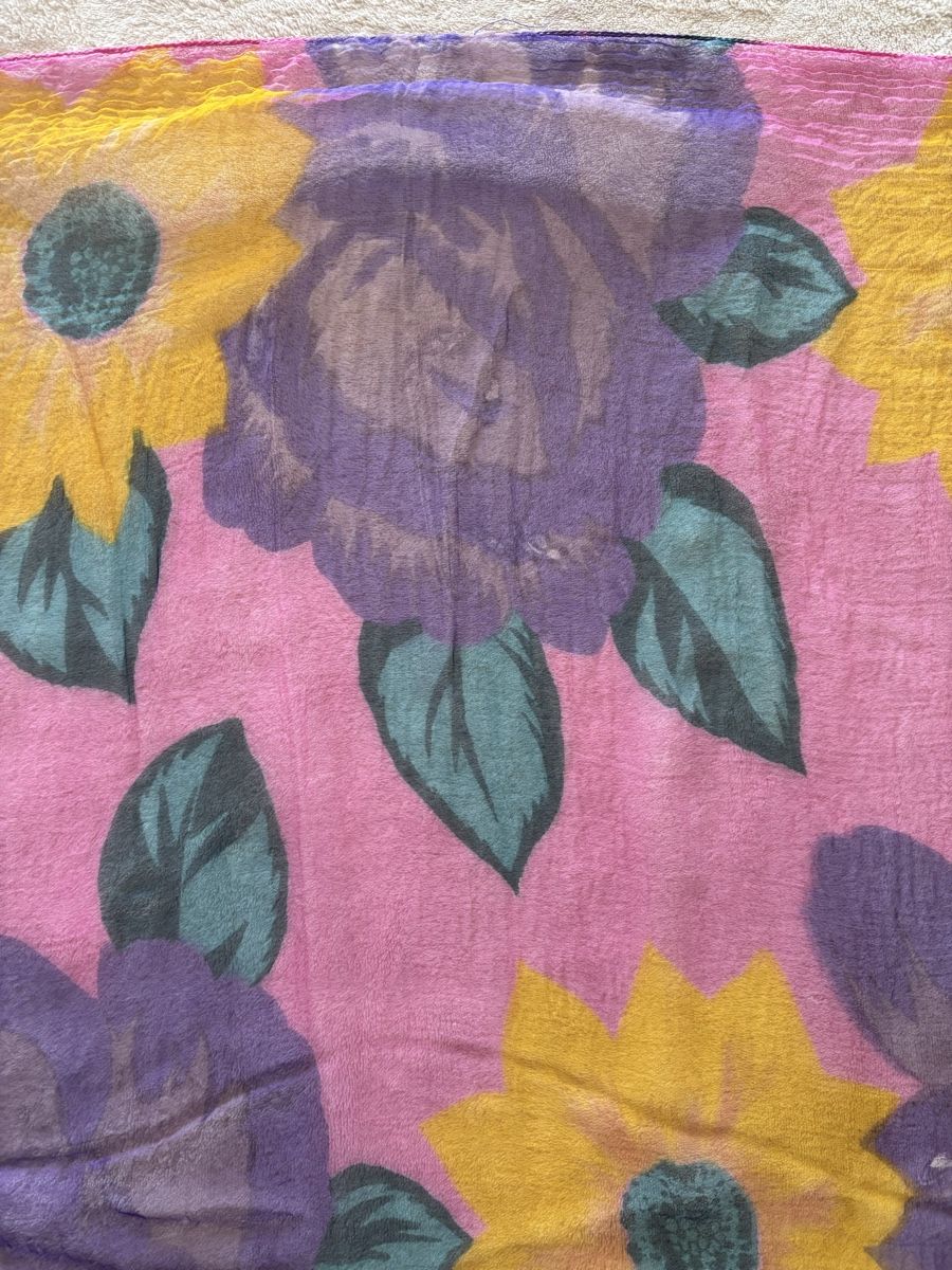 Foulard & Sciarpe: 2 sommerliche Tücher mit Blumenmuster, leicht & luftig – Usato da Affoltern am Albis venduto da mwittenwiller 4