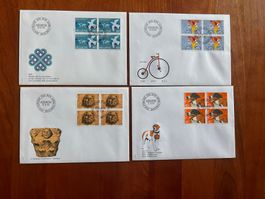 Freimarken 1983 FDC Viererblockserie (R540)