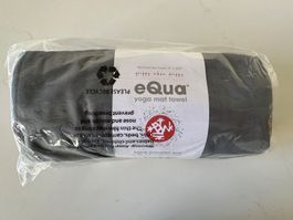Manduka eQua yoga mat towel grey new