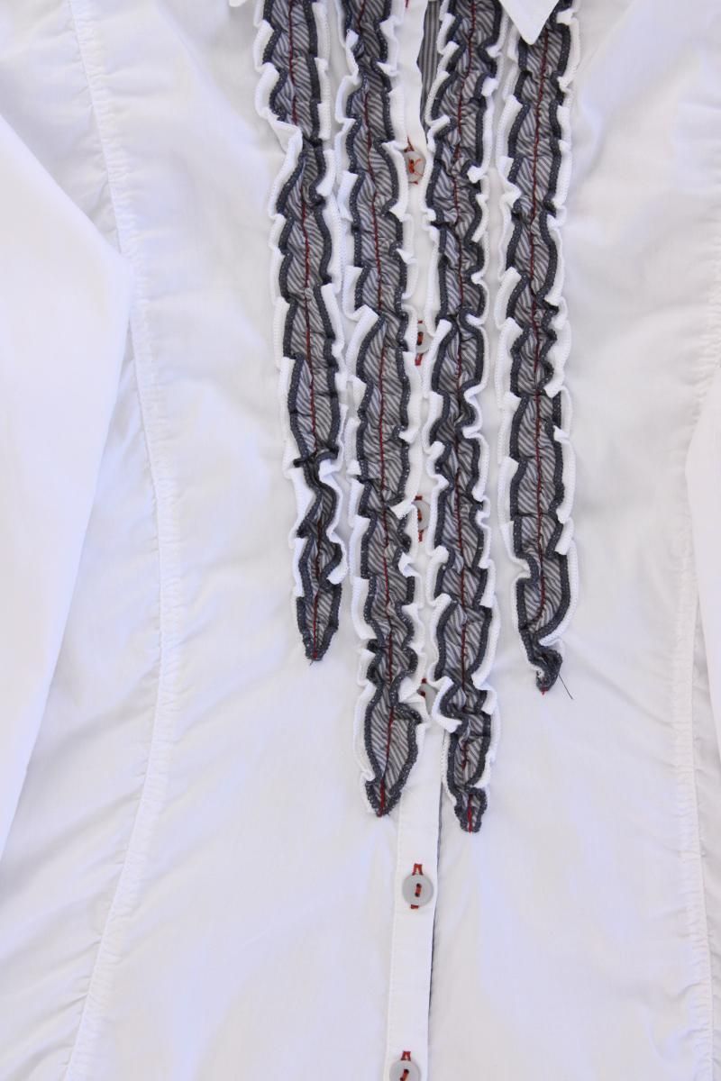 Camicette: Biba Rüschenbluse Gr. 40 Langarm weiß – Usato da Neustadt an der Waldnaab venduto da SecondLifeFashion 2