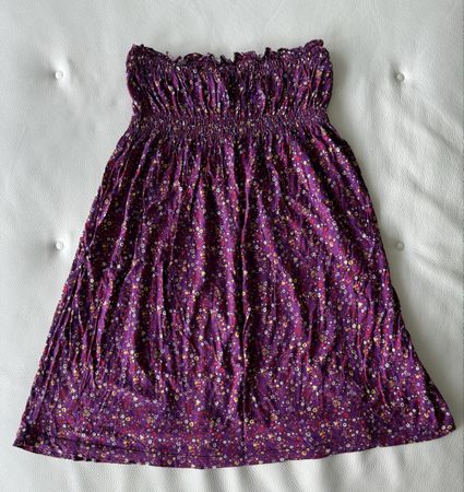 H&M robe à fleurs violette taille L