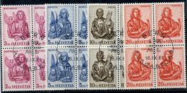 Zst 381 - 384 Evangelisten VB Ersttag - Katalog CHF 180.--
