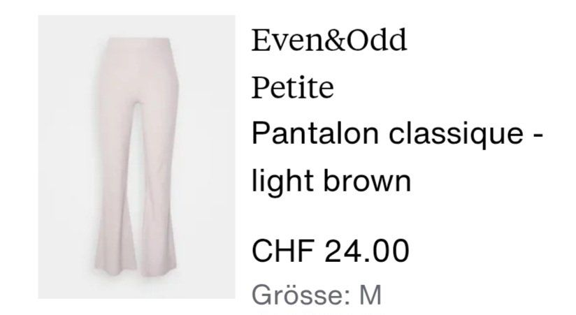 Hosen: Pantalon taille haute Even&Odd Petite rose clair M – Gebraucht aus La Sarraz von lupintoro 1