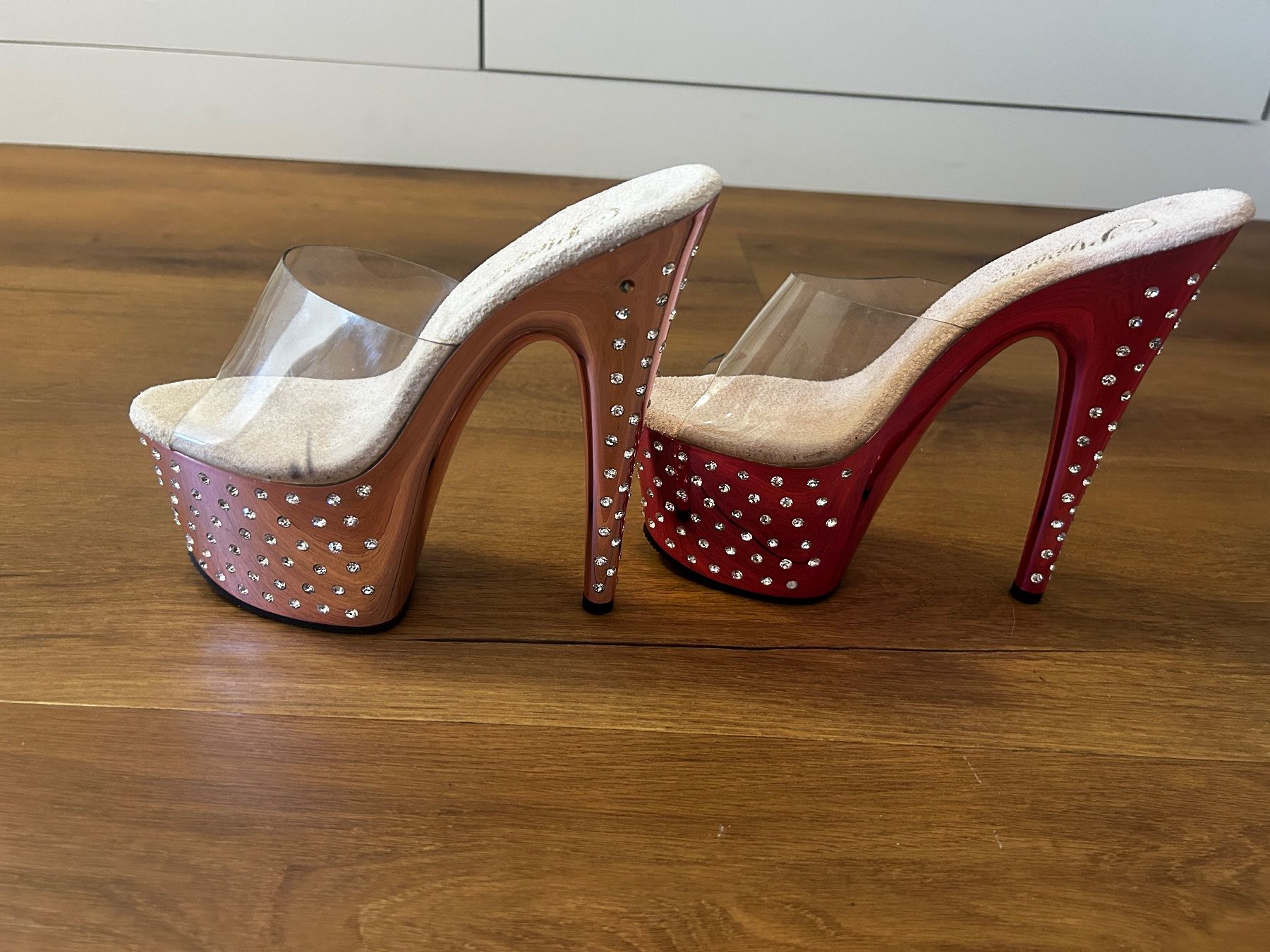 Scarpe da donna: Pleaser Stardust 701 Platform Heels Pink Strasssteinen Gr 37 – Nuovo e nell'imballaggio originale da Regensdorf venduto da Spyke55 3