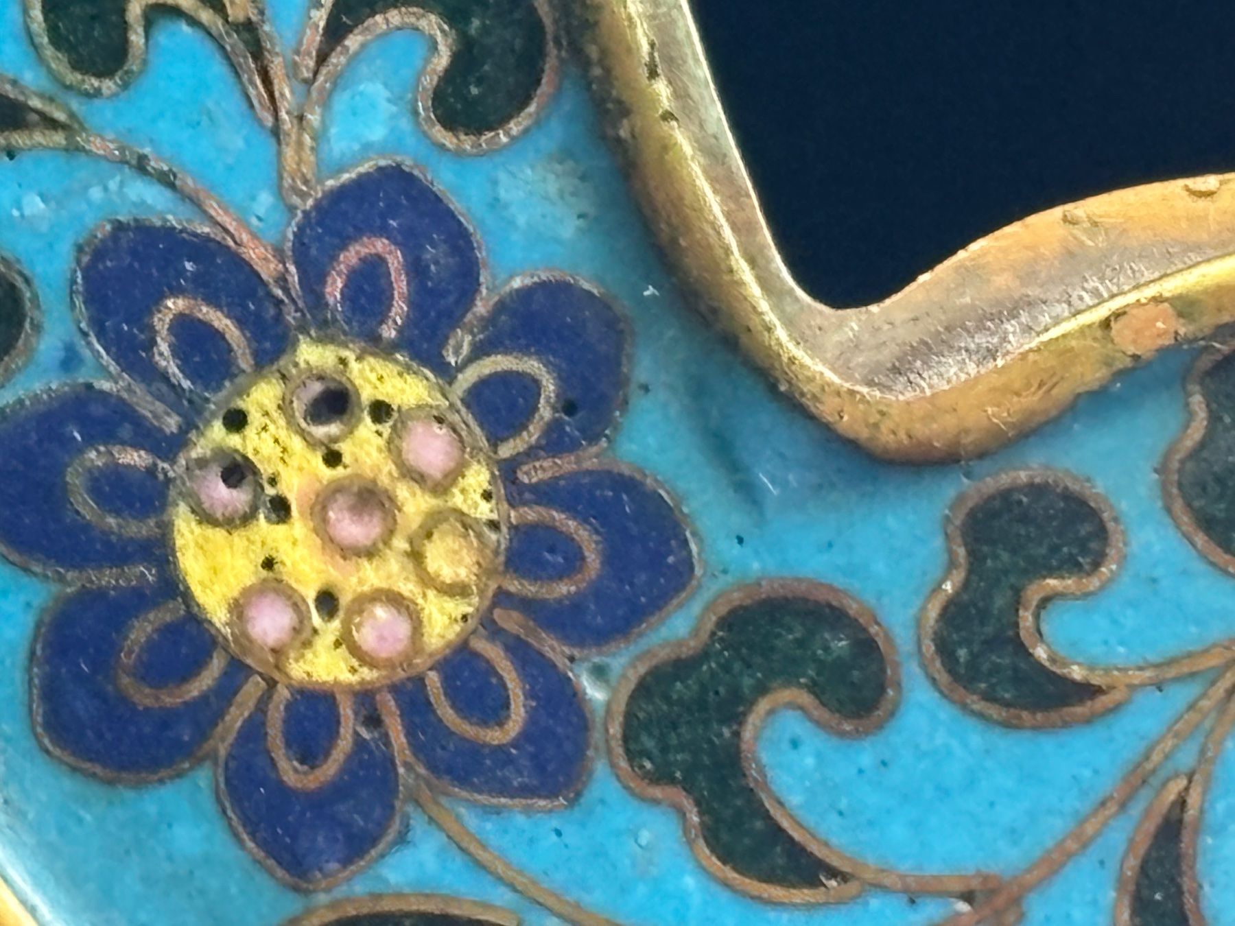 Teiere: Teekännchen Messing Email Cloisonné Japan – Usato da Hinwil venduto da DaniBachman 8