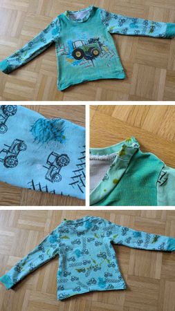 Kinder Langarmshirt mit Traktor Motiv, Grösse 98