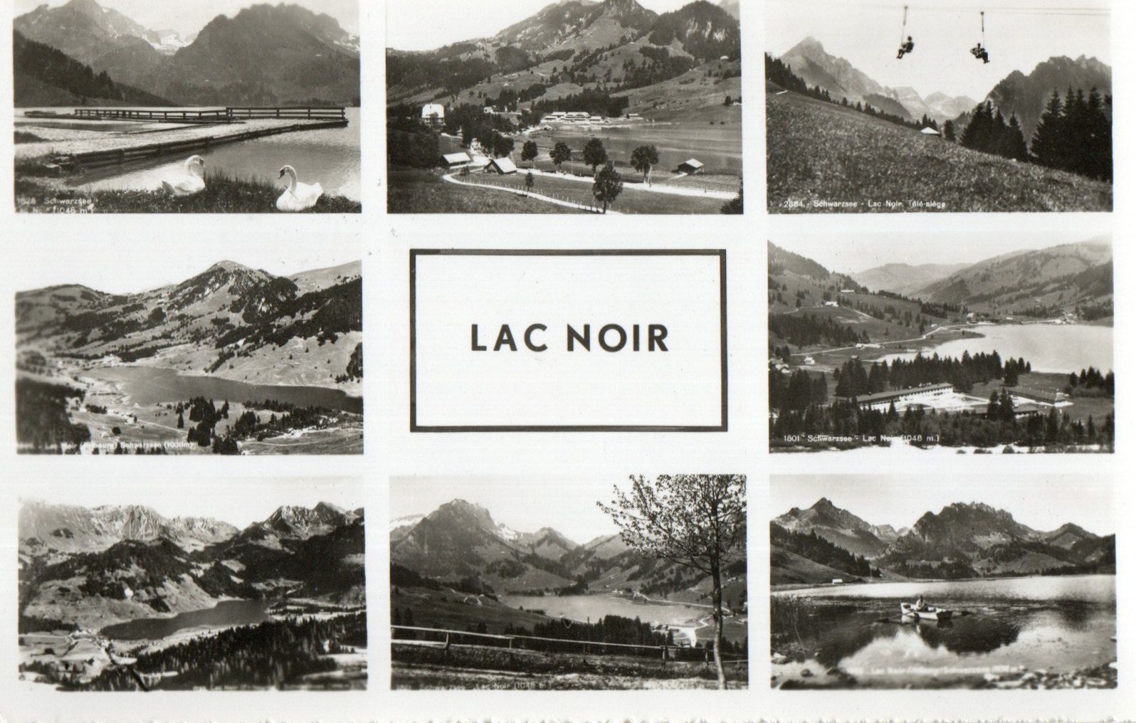 Ansichtskarten: Lac Noir - Schwarzsee – Gebraucht aus Melano von pisonsdro