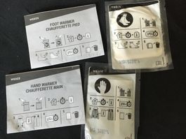 Einweg Hand- und Fusswärmer: 3 Stück