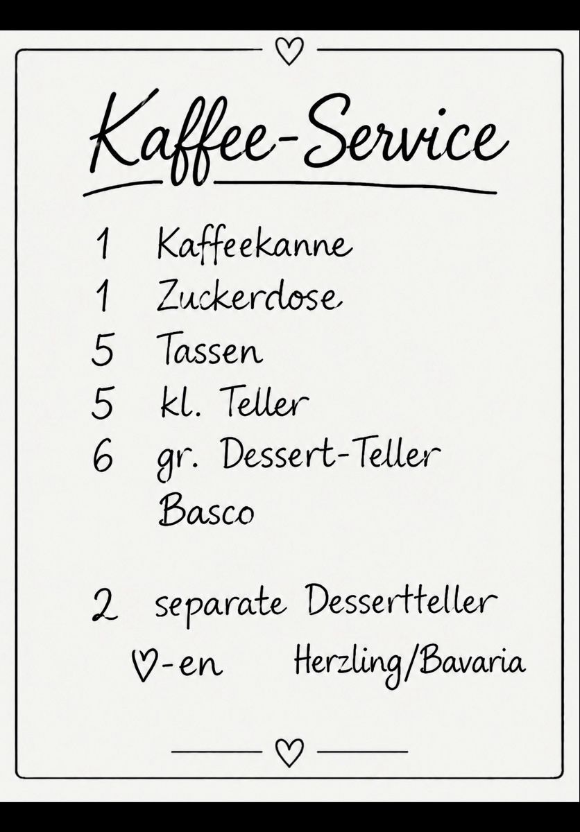 Set di piatti: Kaffeeservice 20-teilig Bosco – Usato da Fribourg venduto da Fmia 8
