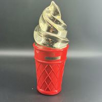 Seau à champagne Piper Heidsieck cône rouge et glace dorée