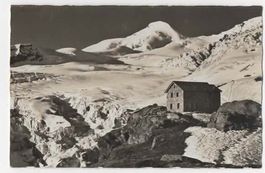 Saas-Fee, Bergsteigerheim Langefluh, mit Allalinhorn