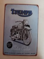 Triumph Blechschild