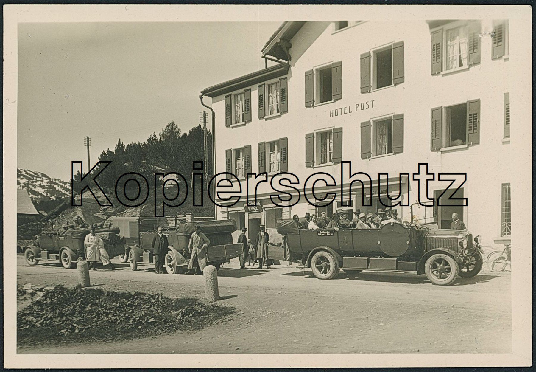 Ansichtskarten: GR Maloja - Post - Postauto - Stampa – Neu (gemäss Beschreibung) aus Schindellegi von leecollect