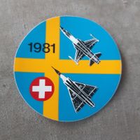 Aufkleber Schweizer Luftwaffe Vidsel 1981