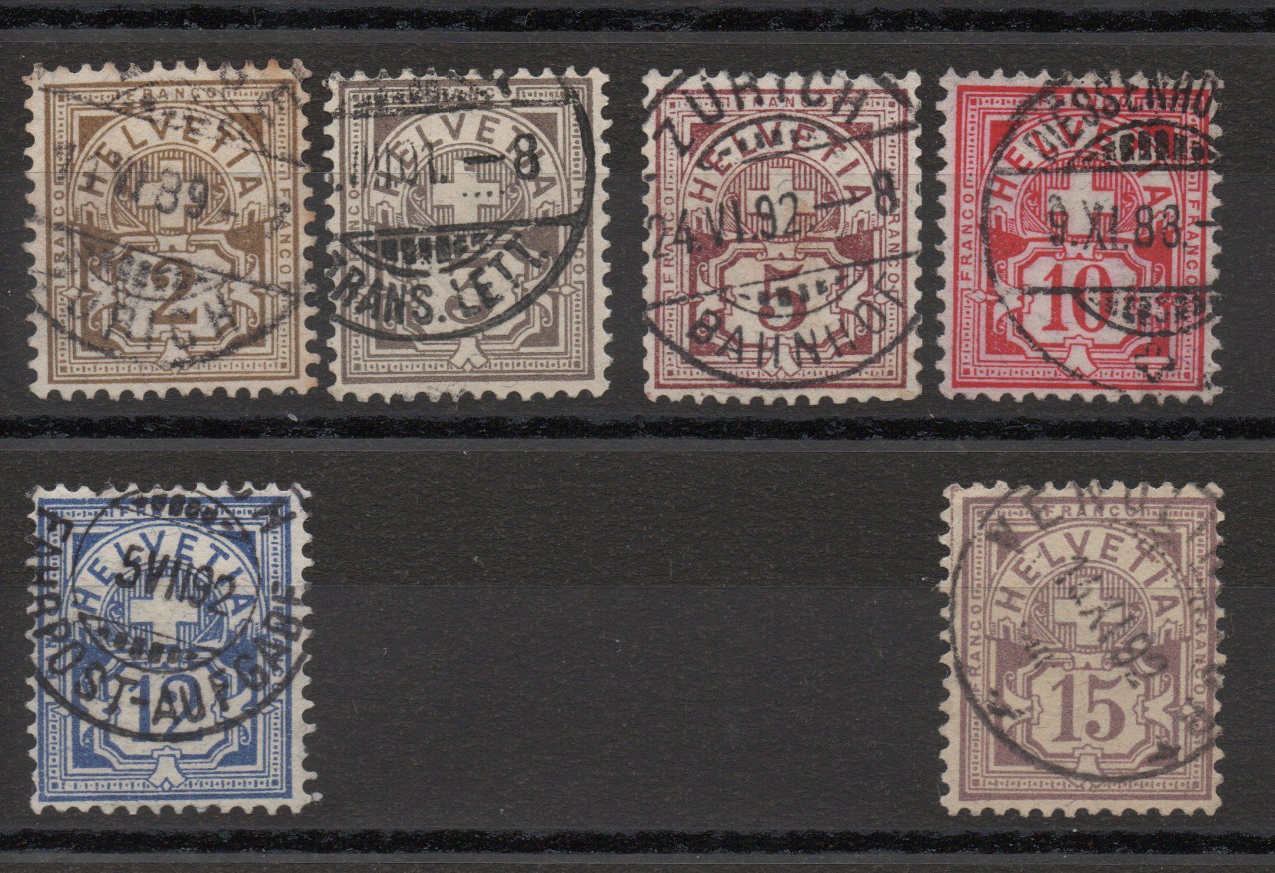 Tutti i francobolli: 1882-89 Ziffermuster – Usato da Wallisellen venduto da han_z8cl