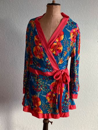 Damen Wickeljacke/Kimono 70er Grösse M
