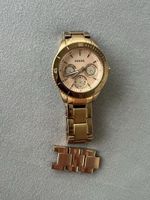 Fossil Uhr Gold Damenuhr mit Ersatzgliedern guter Zustand