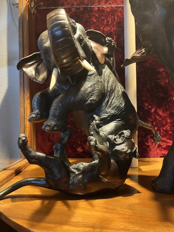 Vintage Elefanten Kerzenständer - Dekorative Teelichthalter