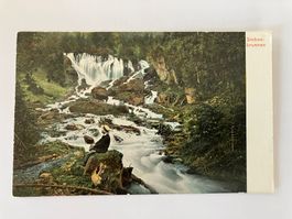 Postkarte von Lenk, Siebenbrunnen