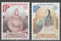 Liechtenstein 1983 Notker Balbulos - Hildegard Nr. 755-56**