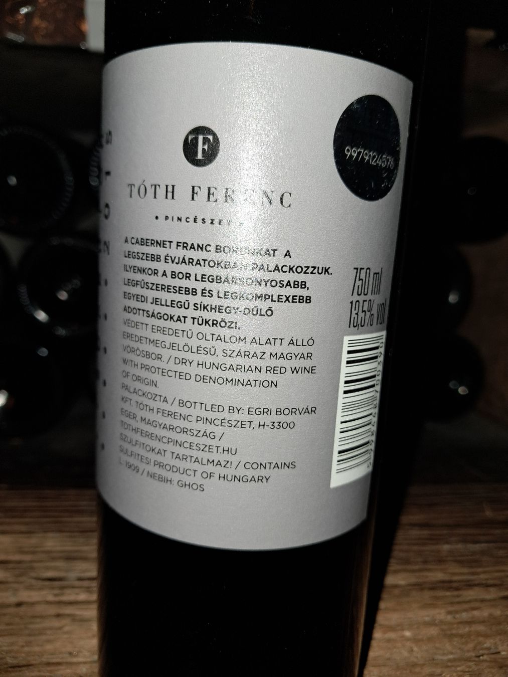 Vino: Egri Cabernet Franc Superior millésime 2015 – Nuovo e nell'imballaggio originale da Le locle venduto da juliensaran 3
