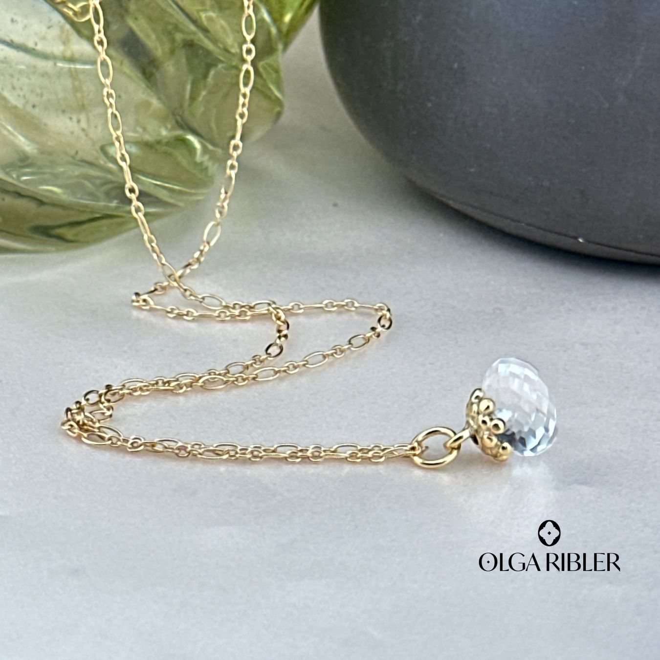 Olga Ribler Catenine: Collier Bergkristall, Silber - 45 cm – Nuovo (secondo la descrizione) da Luzern venduto da byolgaribleroutlet 1