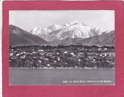 Le Mont-Blanc vu de Genève 1956