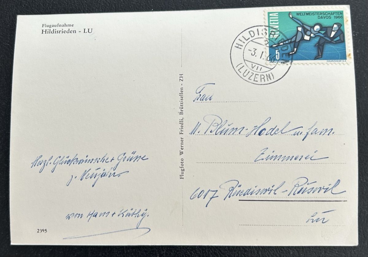 Cartoline postali: Flugaufnahme Hildisrieden  – Usato da Horw venduto da Tellbub 1